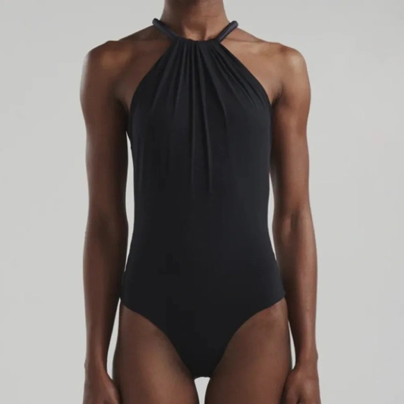 Maygel Coronel Tandem One-Piece Swimsuit-Black-Women’s OS-Classic-Modest-NEW - Picture 1 of 14